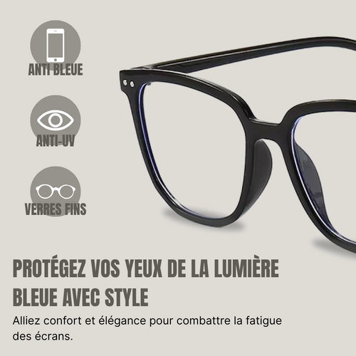 Lunettes anti lumière bleu élégante
